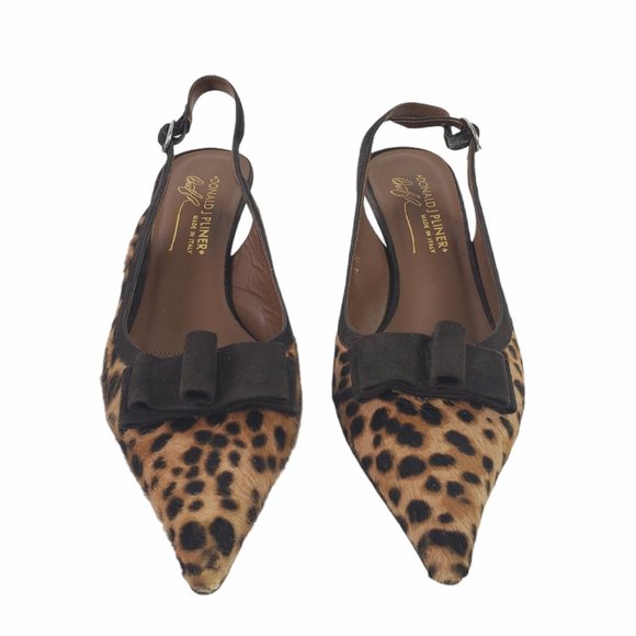 Donald J Pliner Couture Leopard Print Heels 7.5M - Picture 2 of 6